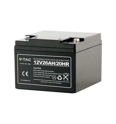 26Ah loodzuuraccu M5 - 166x175x125mm