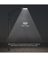 50W LED straatverlichting met Samsung LED chip - 100lm/W, IP65, 6500K, grijs, 110 graden