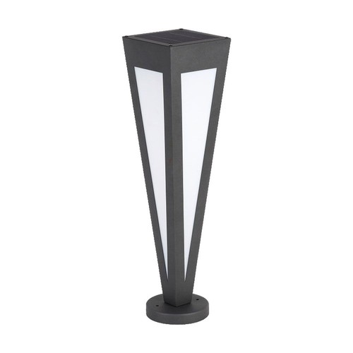2W LED solar tuinlamp - 3000K, zwart, 3.7V batterij, IP-klasse, tot 8 uur brandtijd