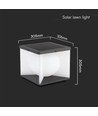 Solara tuinlamp met spies, 3000K - Solar, IP65, donkergrijs, decoratieve buitenverlichting