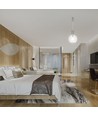 5W LED hanglamp van helder glas - Ø20cm, 3000K, staal en acryl, transparant
