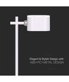 Oplaadbare 3-in-1 LED-lamp - Magnetisch, dimbaar, CCT, up/down-licht, wit, incl. voet en 2 stuks montagebeugels