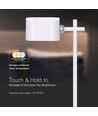 Oplaadbare 3-in-1 LED-lamp - Magnetisch, dimbaar, CCT, up/down-licht, wit, incl. voet en 2 stuks montagebeugels