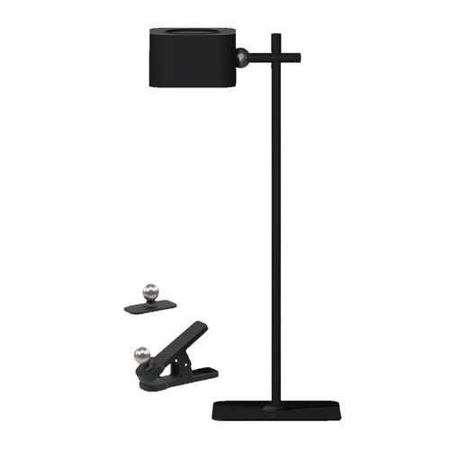 Oplaadbare 3-in-1 LED-lamp - Magnetisch, dimbaar, CCT, up/down-licht, zwart, incl. voet en 2 stuks montagebeugels