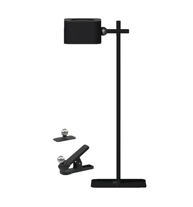 Oplaadbare 3-in-1 LED-lamp - Magnetisch, dimbaar, CCT, up/down-licht, zwart, incl. voet en 2 stuks montagebeugels