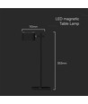 Oplaadbare 3-in-1 LED-lamp - Magnetisch, dimbaar, CCT, up/down-licht, zwart, incl. voet en 2 stuks montagebeugels