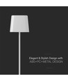 5W LED magnetische solar tafellamp - Touch dimbaar, CCT, IP65, wit, draagbaar, oplaadbaar