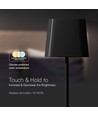 5W LED solar magnetische tafellamp - Touch dimbaar, CCT, IP65, zwart, 400lm, incl. batterij