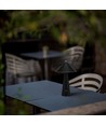 3W oplaadbare LED tafellamp met touch dim - 3-in-1 CCT, zwart leer, 4000mAh batterij, USB-C, 20x33 cm