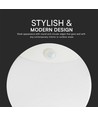 15W LED plafond/wandlamp met sensor - Samsung LED chip, 3-in-1 CCT, IP44, wit, rond, Ø25cm