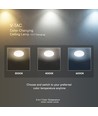 15W LED plafond/wandlamp met sensor - Samsung LED chip, 3-in-1 CCT, IP44, wit, rond, Ø25cm