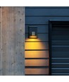 GU10 wandlamp, vierkant - Wit, IP44 buiten, 1-weg licht, zonder lichtbron