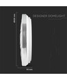 60W Designer Dome plafondlamp, dimbaar - CCT kleurwissel, Ø50cm, 100lm/W, afstandsbediening, incl. lichtbron
