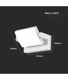 17W LED Wandlamp - 4000K, wit, IP65