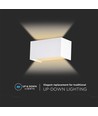 24W Wandlamp - LED, 3000K, Wit, Behuizing