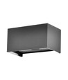 24W LED wandlamp met up/down licht - IP65, grijs, 4000K, 20cm hoog, aluminium, buiten