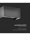 24W LED wandlamp met up/down licht - IP65, grijs, 4000K, 20cm hoog, aluminium, buiten