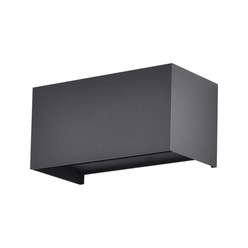 24W LED buitenwandlamp - IP65, zwart, up/down licht, 3000K, 2720lm, 20x10x10 cm
