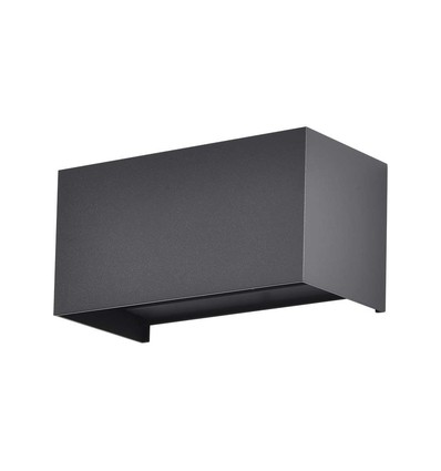 24W LED buitenwandlamp - IP65, zwart, up/down licht, 3000K, 2720lm, 20x10x10 cm