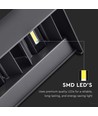24W LED buitenwandlamp - IP65, zwart, up/down licht, 3000K, 2720lm, 20x10x10 cm