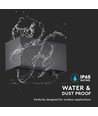 24W LED buitenwandlamp - IP65, zwart, up/down licht, 3000K, 2720lm, 20x10x10 cm