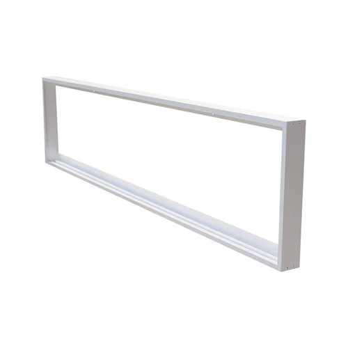 120x30 opbouwframe voor LED-paneel - Wit, 295 x 1195 mm, voor directe montage aan het plafond