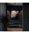 60cm 16W LED hanglamp - Zwart, 1,5m draad, 120lm/W