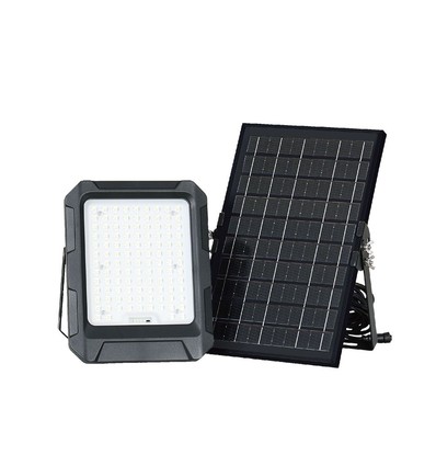 10W LED breedstraler met zonne-energie - 4000K, 3.7V, IP65, incl. zonnepaneel en batterij