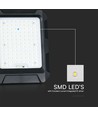 10W LED breedstraler met zonne-energie - 4000K, 3.7V, IP65, incl. zonnepaneel en batterij