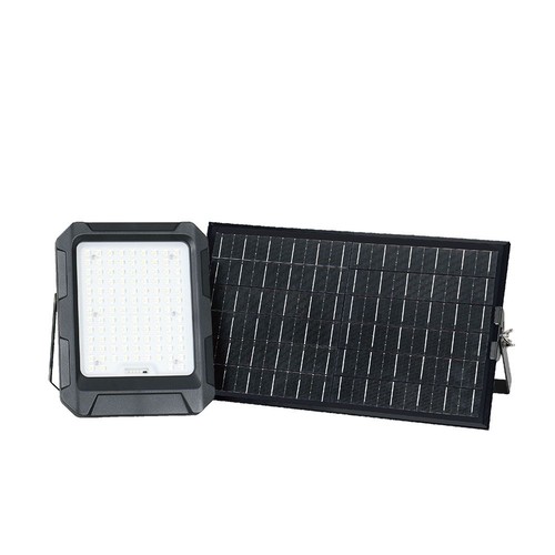15W LED breedstraler op zonne-energie - 4000K, 3.7V, IP65, incl. afstandsbediening, werklamp, buiten