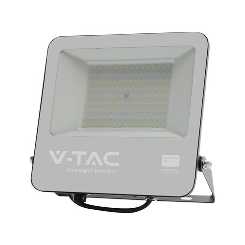 100W LED breedstraler, Samsung LED chip - 100lm/W, IP65, zwart, koud wit, buiten