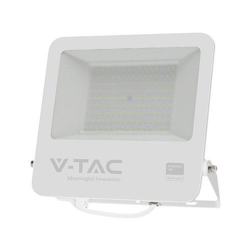 100W LED breedstraler met Samsung LED chip - 100lm/W, IP65, 4000K, zwarte behuizing, buiten