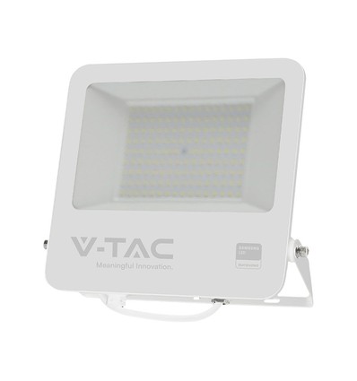 100W LED breedstraler met Samsung LED chip - 100lm/W, IP65, 4000K, zwarte behuizing, buiten