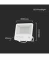 100W LED breedstraler met Samsung LED chip - 100lm/W, IP65, 4000K, zwarte behuizing, buiten