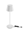 1,5W LED tafellamp, touch dimbaar - 5V, IP54, 3000K, zandwit, draadloos opladen, oplaadbaar