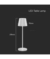 1,5W LED tafellamp, touch dimbaar - 5V, IP54, 3000K, zandwit, draadloos opladen, oplaadbaar