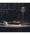1,5W LED - Tafellamp, Touch, Dimbaar, 3000K, IP54, Zandkleurige Cortenkleurige Behuizing