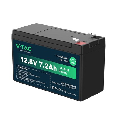 7,2Ah-L Lithiumbatterij - 12,8V, 7,2 Ah