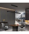 36W LED lineaire hanglamp - Samsung-lens, type 3i1, zwart