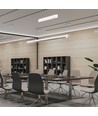 36W LED-lichtlijn voor ophanging - 3-in-1 CCT, Samsung LED, 120cm, zwart/wit, incl. draadophanging