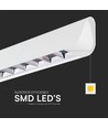 36W LED-lichtlijn voor ophanging - 3-in-1 CCT, Samsung LED, 120cm, zwart/wit, incl. draadophanging
