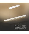 36W LED-lichtlijn voor ophanging - 3-in-1 CCT, Samsung LED, 120cm, zwart/wit, incl. draadophanging