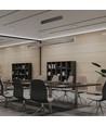 36W LED lineaire pendel met Samsung LED - Mat grijs, 120cm, CCT, 3-in-1 kleur, IP20