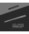 36W LED lineaire pendel met Samsung LED - Mat grijs, 120cm, CCT, 3-in-1 kleur, IP20