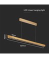36W LED-lichtlijn voor ophanging - 2880lm, CCT, grijs, incl. draadophanging