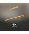 36W LED-lichtlijn voor ophanging - 2880lm, CCT, grijs, incl. draadophanging
