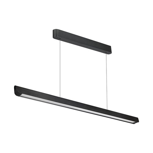 36W LED lineair pendelarmatuur - CCT, zwart, 2880lm, incl. draadophanging