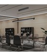 36W LED lineair pendelarmatuur - CCT, zwart, 2880lm, incl. draadophanging