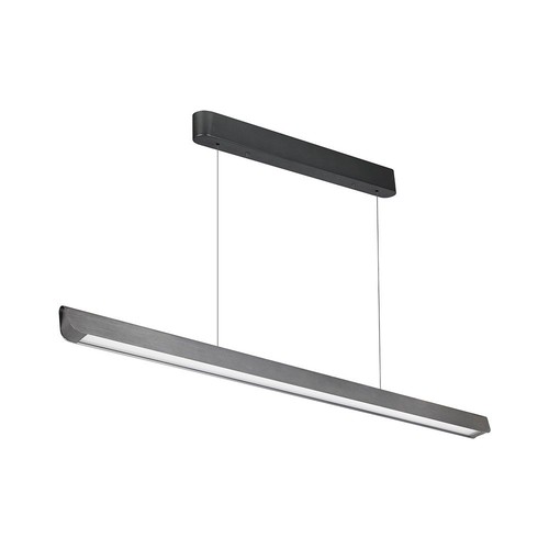36W LED lineair pendelarmatuur, 3IN1 CCT - 2880lm, mat grijs, Samsung LED, incl. draadophanging