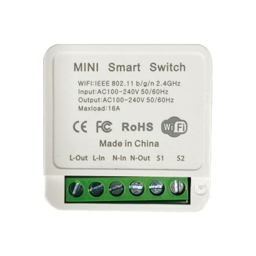 Mini online schakelaar - 2 knoppen